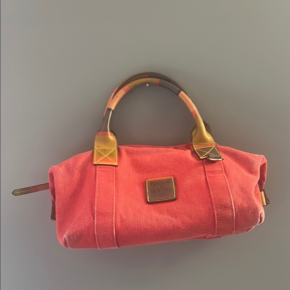 Dooney & Bourke Coral Canvas Satchel